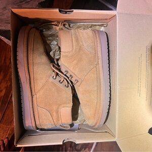 Koolaburra Kids Tan Suede Lace-Up Boots